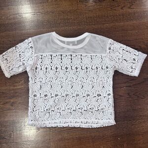 Loft lace and mesh top